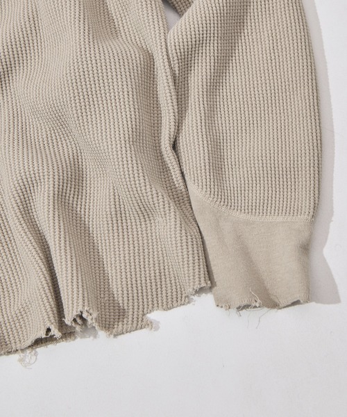concause(コンコース)の「【concause/コンコース】waffle shirt(Tシャツ/カットソー・メンズ・ベージュ/キャメル/ブラック・5/4)」の8枚目の写真