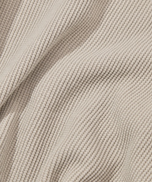 concause(コンコース)の「【concause/コンコース】waffle shirt(Tシャツ/カットソー・メンズ・ベージュ/キャメル/ブラック・5/4)」の9枚目の写真