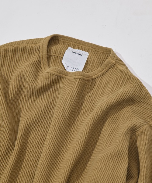 concause(コンコース)の「【concause/コンコース】waffle shirt(Tシャツ/カットソー・メンズ・ベージュ/キャメル/ブラック・5/4)」の10枚目の写真