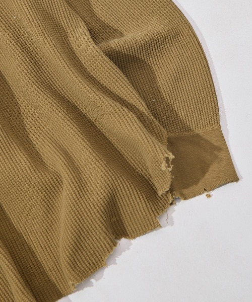 concause(コンコース)の「【concause/コンコース】waffle shirt(Tシャツ/カットソー・メンズ・ベージュ/キャメル/ブラック・5/4)」の11枚目の写真