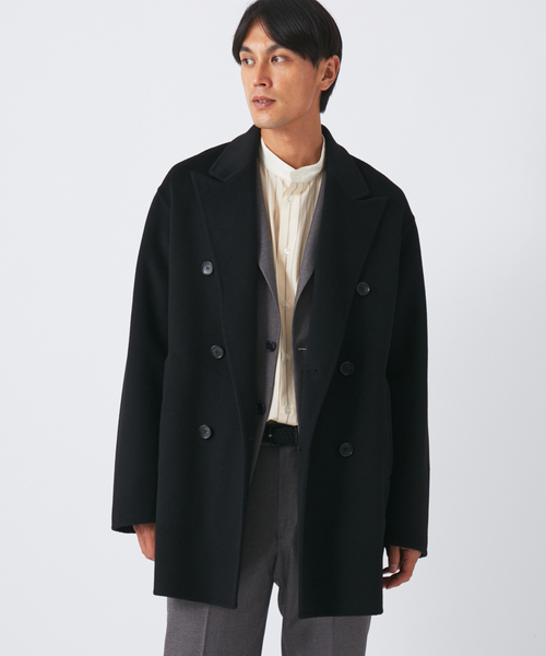 EDIFICE(エディフィス)の「E. ウールカシミヤ Wフェイス コート(チェスターコート・メンズ・チャコールグレー/ブラウン/アイボリー・44/46/48)」の14枚目の写真