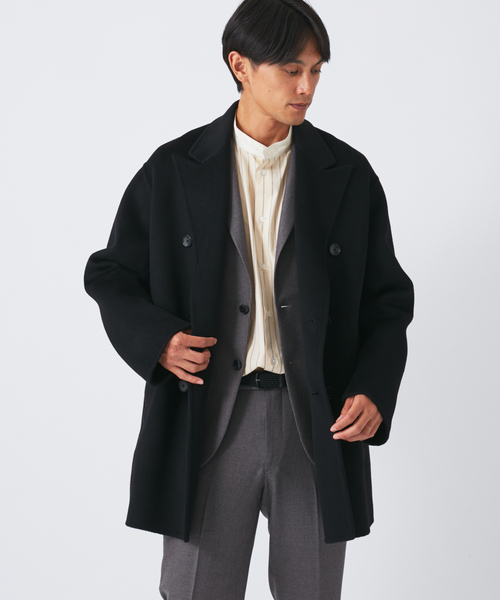 EDIFICE(エディフィス)の「E. ウールカシミヤ Wフェイス コート(チェスターコート・メンズ・チャコールグレー/ブラウン/アイボリー・44/46/48)」の15枚目の写真