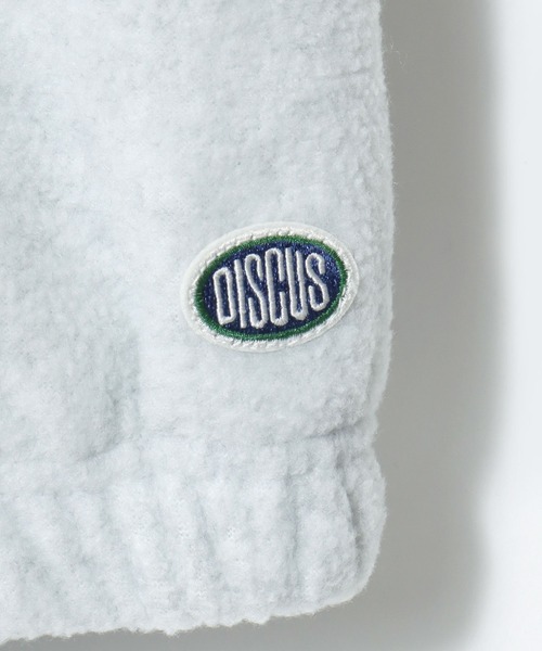 DISCUS(ディスカス)の「DISCUS/ディスカス オーバーサイズ フリース パイピング配色 ロゴ ワンポイント刺繍 スタンドカラー ジップアップジャケット/ブルゾン/レディース メンズ(ブルゾン・レディース・グリーン/ブルー/オートミール/ブラック・M/L/LL)」の17枚目の写真