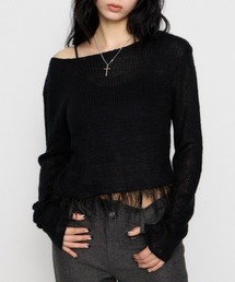 LOW GAUGE FRINGE ニット