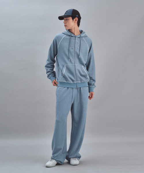 Rest&Recreation(レストアンドレクリエーション)の「PIGMENT JOGGER PANTS - SKY BLUE(スウェットパンツ・メンズ・その他・LARGE/SMALL)」の2枚目の写真