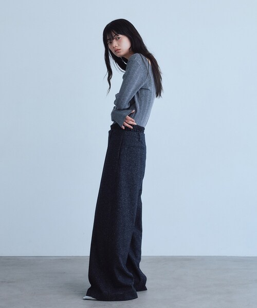 CODE A(コードエー)の「intimate knit cardigan(カーディガン/ボレロ・レディース・グレー/ブラック/グリーン系・00)」の15枚目の写真
