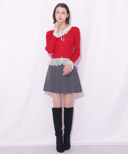 JILL by JILL STUART(ジルバイジルスチュアート)の「<セットアップ対応>ベルト付きプリーツミニスカート(スカート・レディース・グレー/グレー系その他/ブラウン系その他・SMALL/MEDIUM)」の12枚目の写真