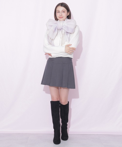 JILL by JILL STUART(ジルバイジルスチュアート)の「<セットアップ対応>ベルト付きプリーツミニスカート(スカート・レディース・グレー/グレー系その他/ブラウン系その他・SMALL/MEDIUM)」の10枚目の写真