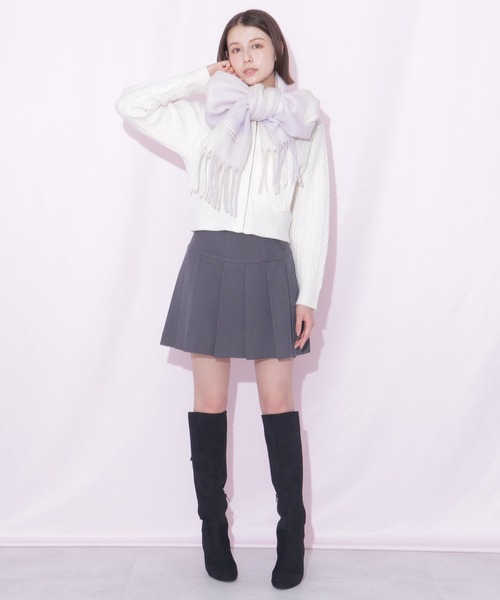 JILL by JILL STUART(ジルバイジルスチュアート)の「<セットアップ対応>ベルト付きプリーツミニスカート(スカート・レディース・グレー/グレー系その他/ブラウン系その他・SMALL/MEDIUM)」の11枚目の写真