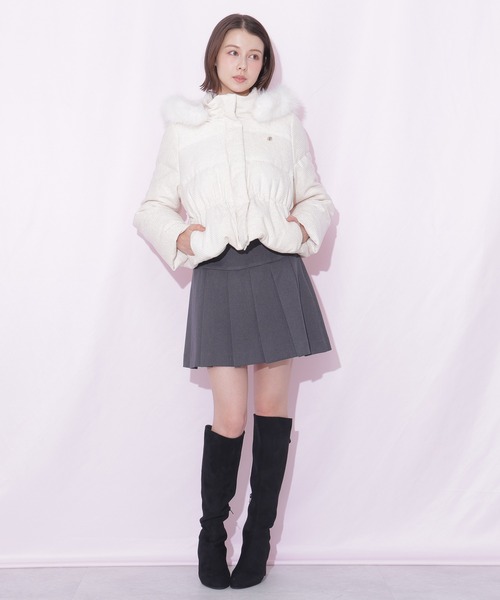JILL by JILL STUART(ジルバイジルスチュアート)の「<セットアップ対応>ベルト付きプリーツミニスカート(スカート・レディース・グレー/グレー系その他/ブラウン系その他・SMALL/MEDIUM)」の18枚目の写真