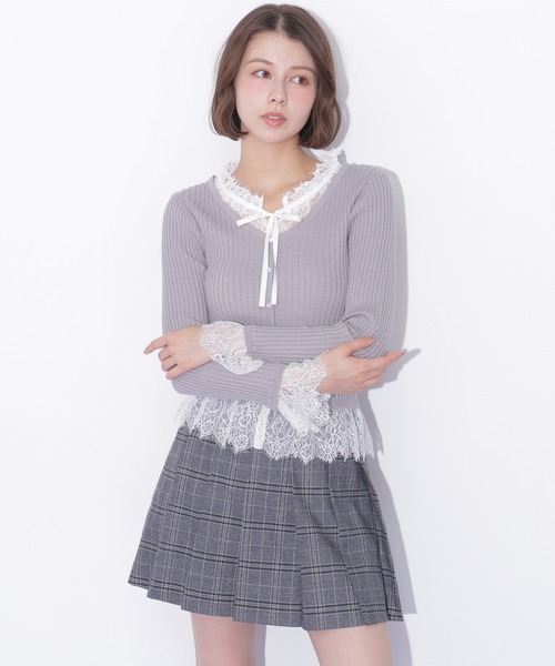 JILL by JILL STUART(ジルバイジルスチュアート)の「<セットアップ対応>ベルト付きプリーツミニスカート(スカート・レディース・グレー/グレー系その他/ブラウン系その他・SMALL/MEDIUM)」の6枚目の写真