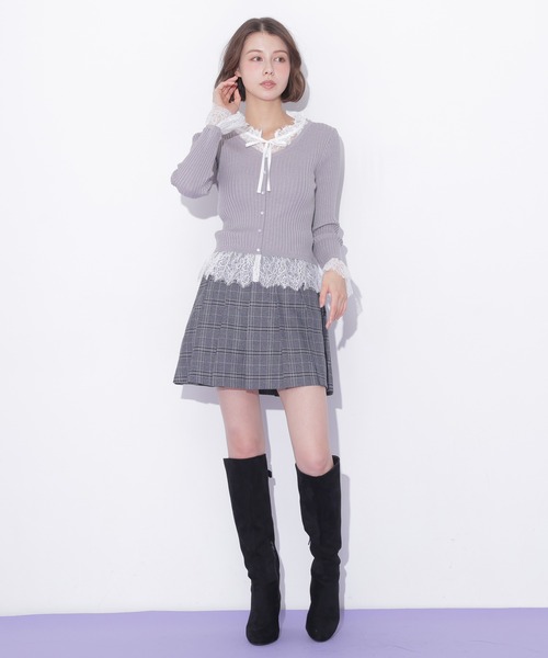 JILL by JILL STUART(ジルバイジルスチュアート)の「<セットアップ対応>ベルト付きプリーツミニスカート(スカート・レディース・グレー/グレー系その他/ブラウン系その他・SMALL/MEDIUM)」の22枚目の写真