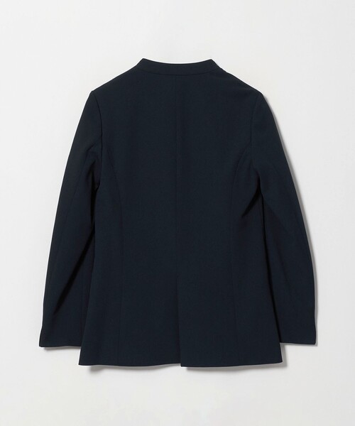 A DAY IN THE LIFE UNITED ARROWS（アデイインザライフユナイテッドアローズ）の「カットジョーゼット Vネックジャケット  ‐セットアップ対応・ウォッシャブル‐（Tシャツ/カットソー・レディース・ネイビー/ブラック・38/40/36）」の15枚目の写真