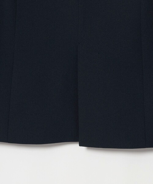 A DAY IN THE LIFE UNITED ARROWS（アデイインザライフユナイテッドアローズ）の「カットジョーゼット Vネックジャケット  ‐セットアップ対応・ウォッシャブル‐（Tシャツ/カットソー・レディース・ネイビー/ブラック・38/40/36）」の4枚目の写真