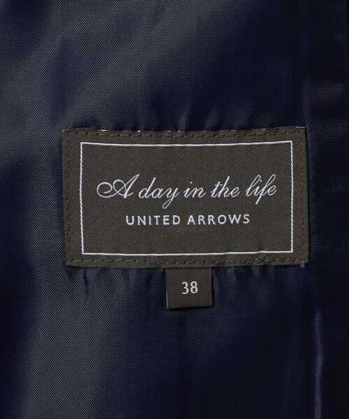 A DAY IN THE LIFE UNITED ARROWS（アデイインザライフユナイテッドアローズ）の「カットジョーゼット Vネックジャケット  ‐セットアップ対応・ウォッシャブル‐（Tシャツ/カットソー・レディース・ネイビー/ブラック・38/40/36）」の20枚目の写真