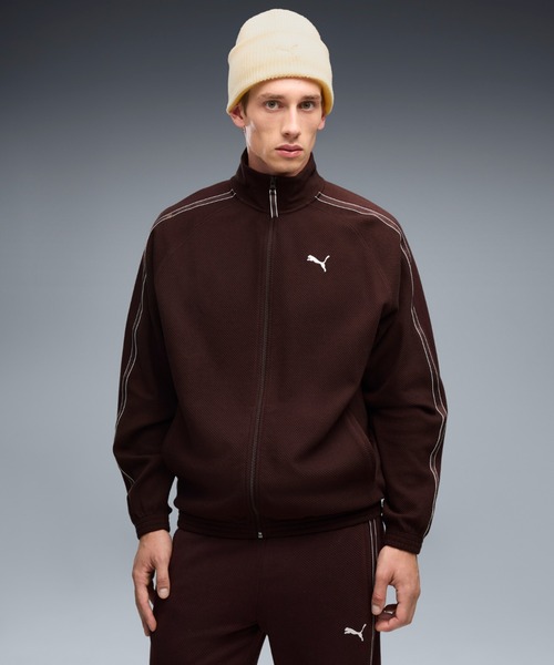 PUMA(プーマ)の「PUMA プーマ メンズ プーマ クラス リラックスド マテリアル トラックジャ(ジャージ・メンズ・ブラック/ネイビー/ダークブラウン系・MEDIUM/X-LARGE/XX-LARGE/LARGE/SMALL)」の2枚目の写真
