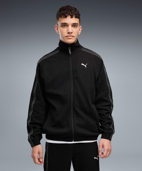 PUMA(プーマ)の「PUMA プーマ メンズ プーマ クラス リラックスド マテリアル トラックジャ(ジャージ・メンズ・ブラック/ネイビー/ダークブラウン系・MEDIUM/X-LARGE/XX-LARGE/LARGE/SMALL)」の1枚目の写真