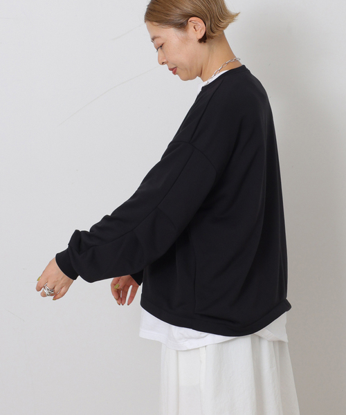 JOURNAL STANDARD LUXE(ジャーナルスタンダード ラックス)の「エアウラケ キーネックプルオーバー(スウェット・レディース・グレー/ブラウン/ブラック・FREE)」の16枚目の写真