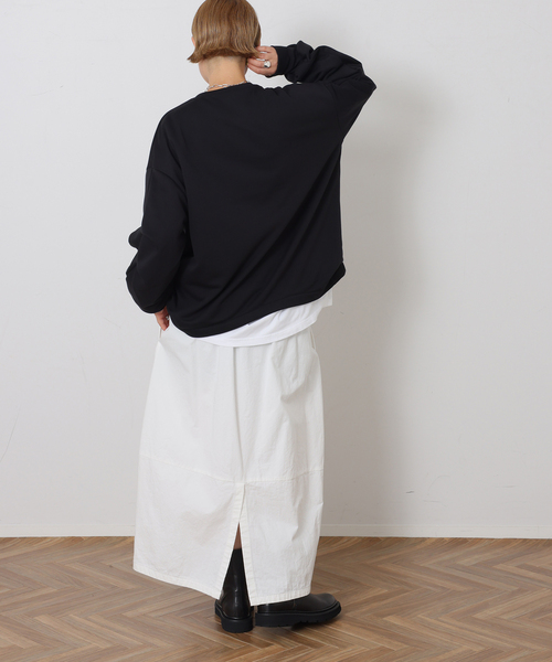 JOURNAL STANDARD LUXE(ジャーナルスタンダード ラックス)の「エアウラケ キーネックプルオーバー(スウェット・レディース・グレー/ブラウン/ブラック・FREE)」の17枚目の写真