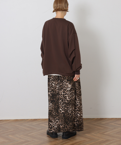 JOURNAL STANDARD LUXE(ジャーナルスタンダード ラックス)の「エアウラケ キーネックプルオーバー(スウェット・レディース・グレー/ブラウン/ブラック・FREE)」の12枚目の写真