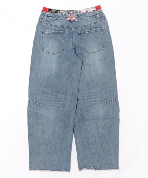 Desigual(デシグアル)の「Balloon denim wide pants / バルーンデニムワイドパンツ(デニムパンツ・レディース・ブルー・36/38/40/42/44/34)」の3枚目の写真