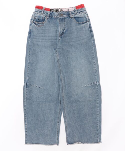 Desigual(デシグアル)の「Balloon denim wide pants / バルーンデニムワイドパンツ(デニムパンツ・レディース・ブルー・36/38/40/42/44/34)」の4枚目の写真
