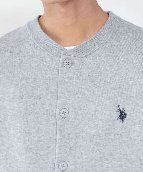 U.S. POLO ASSN.(ユーエスポロアッスン)の「∴WEGO/【26年秋冬新作】U.S.POLO ASSN.スウェットライクカーデ(カーディガン/ボレロ・メンズ・アイボリー/杢グレー/ブラウン/ネイビー/ブラック・MEDIUM/LARGE/X-LARGE)」の10枚目の写真