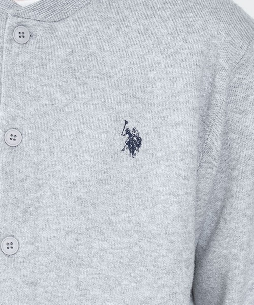 U.S. POLO ASSN.(ユーエスポロアッスン)の「∴WEGO/【26年秋冬新作】U.S.POLO ASSN.スウェットライクカーデ(カーディガン/ボレロ・メンズ・アイボリー/杢グレー/ブラウン/ネイビー/ブラック・MEDIUM/LARGE/X-LARGE)」の11枚目の写真