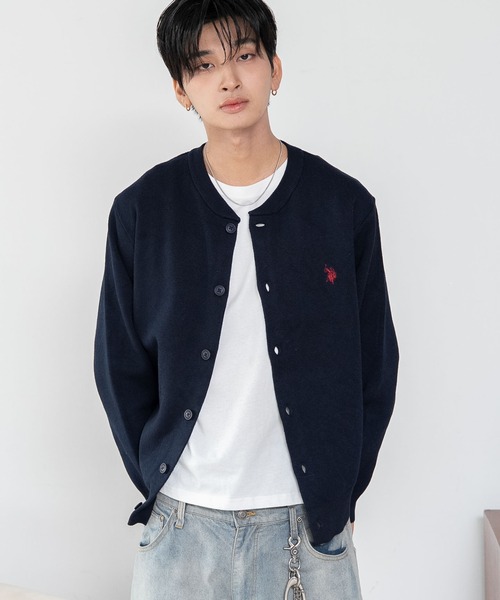 U.S. POLO ASSN.(ユーエスポロアッスン)の「∴WEGO/【26年秋冬新作】U.S.POLO ASSN.スウェットライクカーデ(カーディガン/ボレロ・メンズ・アイボリー/杢グレー/ブラウン/ネイビー/ブラック・MEDIUM/LARGE/X-LARGE)」の14枚目の写真