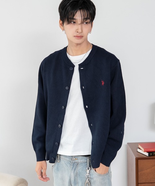 U.S. POLO ASSN.(ユーエスポロアッスン)の「∴WEGO/【26年秋冬新作】U.S.POLO ASSN.スウェットライクカーデ(カーディガン/ボレロ・メンズ・アイボリー/杢グレー/ブラウン/ネイビー/ブラック・MEDIUM/LARGE/X-LARGE)」の15枚目の写真