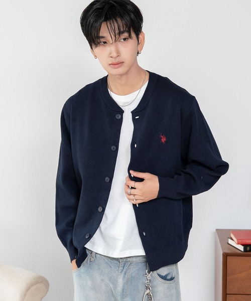 U.S. POLO ASSN.(ユーエスポロアッスン)の「∴WEGO/【26年秋冬新作】U.S.POLO ASSN.スウェットライクカーデ(カーディガン/ボレロ・メンズ・アイボリー/杢グレー/ブラウン/ネイビー/ブラック・MEDIUM/LARGE/X-LARGE)」の16枚目の写真