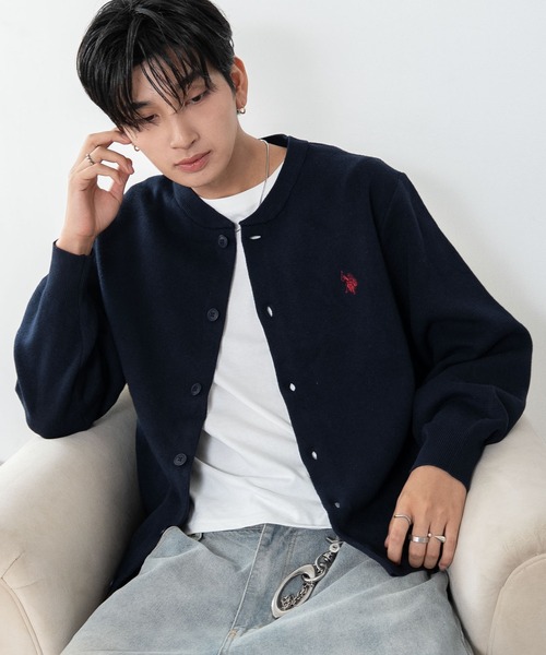 U.S. POLO ASSN.(ユーエスポロアッスン)の「∴WEGO/【26年秋冬新作】U.S.POLO ASSN.スウェットライクカーデ(カーディガン/ボレロ・メンズ・アイボリー/杢グレー/ブラウン/ネイビー/ブラック・MEDIUM/LARGE/X-LARGE)」の17枚目の写真