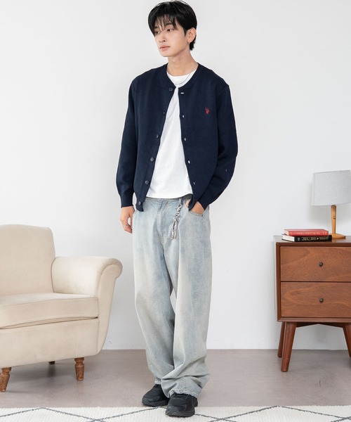 U.S. POLO ASSN.(ユーエスポロアッスン)の「∴WEGO/【26年秋冬新作】U.S.POLO ASSN.スウェットライクカーデ(カーディガン/ボレロ・メンズ・アイボリー/杢グレー/ブラウン/ネイビー/ブラック・MEDIUM/LARGE/X-LARGE)」の18枚目の写真