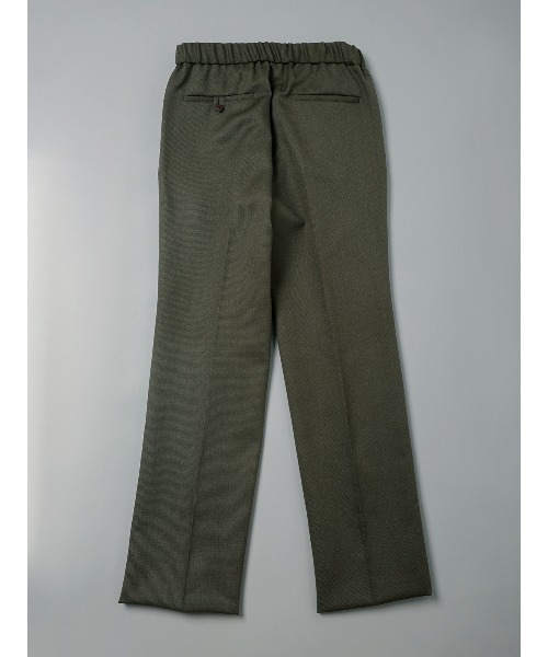 GOOVI(グービ)の「GOOVI/タックストレートパンツ/ハイツイストウールギャバジン/無地(スラックス・メンズ・グリーン・1/2/3)」の9枚目の写真
