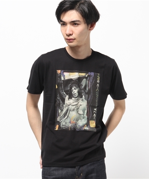 HYSTERIC GLAMOUR(ヒステリックグラマー)の「RS/RS MAGAZINE1972 pt T-SH(Tシャツ/カットソー・メンズ・ホワイト/ブルー/ブラック・MEDIUM/SMALL/LARGE)」の2枚目の写真