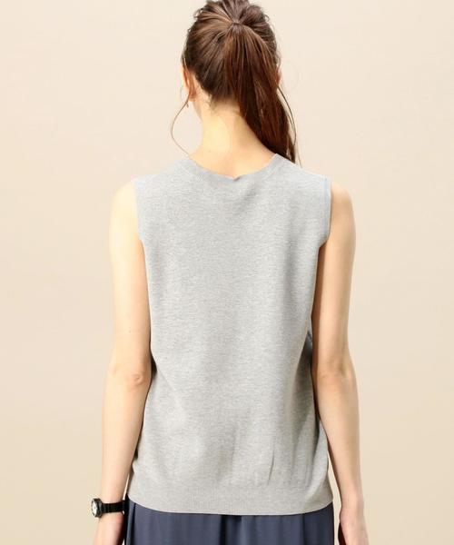 BEAUTY&YOUTH UNITED ARROWS(ビューティーアンドユースユナイテッドアローズ)の「BY コットンナイロンミラノリブベスト◆(ベスト・レディース・ホワイト/グレー/レッド・FREE)」の4枚目の写真