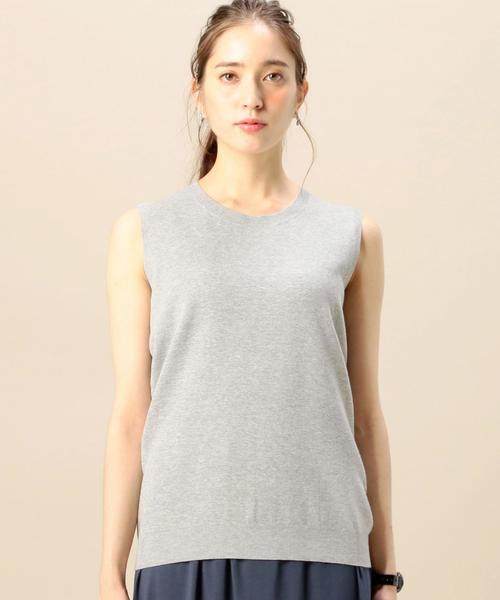 BEAUTY&YOUTH UNITED ARROWS(ビューティーアンドユースユナイテッドアローズ)の「BY コットンナイロンミラノリブベスト◆(ベスト・レディース・ホワイト/グレー/レッド・FREE)」の5枚目の写真