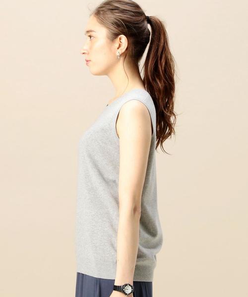 BEAUTY&YOUTH UNITED ARROWS(ビューティーアンドユースユナイテッドアローズ)の「BY コットンナイロンミラノリブベスト◆(ベスト・レディース・ホワイト/グレー/レッド・FREE)」の6枚目の写真