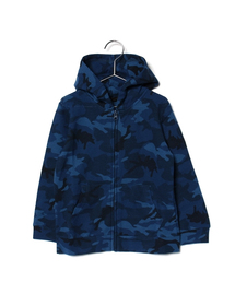 VENCEEXCHANGE | kids 鹿の子ジップパーカー カモフラ総プリント(パーカー)