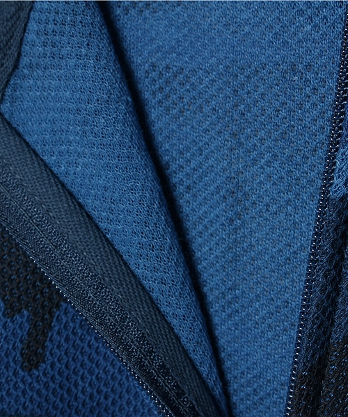 VENCEEXCHANGE（ヴァンスエクスチェンジ）の「kids 鹿の子ジップパーカー カモフラ総プリント（パーカー・キッズ・ネイビー/ブラック・130cm/140cm/150cm/120cm）」の7枚目の写真