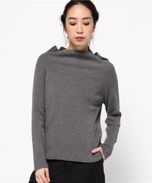 N.（N. Natural Beauty Basic）（エヌエヌナチュラルビューティーベーシック）の「オフタートルリブニット（ニット/セーター・レディース・ブラック/ブラウン/グレー/ブルー・MEDIUM）」の2枚目の写真