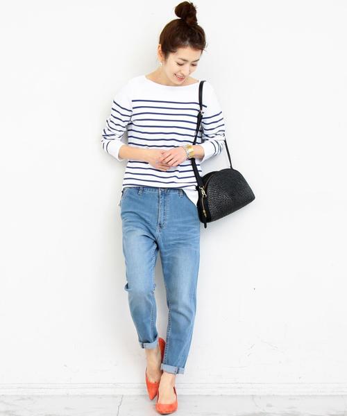 BEAUTY&YOUTH UNITED ARROWS（ビューティーアンドユースユナイテッドアローズ）の「【WEB限定】by ※デニムテーパードパンツ ◆（デニムパンツ・レディース・コバルトブルー/ネイビー/ライトブルー・LARGE/MEDIUM/SMALL）」の16枚目の写真