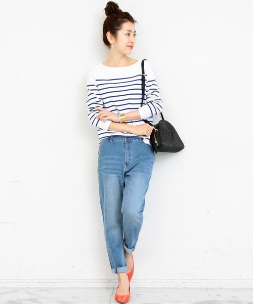 BEAUTY&YOUTH UNITED ARROWS（ビューティーアンドユースユナイテッドアローズ）の「【WEB限定】by ※デニムテーパードパンツ ◆（デニムパンツ・レディース・コバルトブルー/ネイビー/ライトブルー・LARGE/MEDIUM/SMALL）」の17枚目の写真