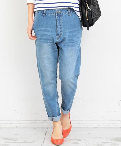 BEAUTY&YOUTH UNITED ARROWS（ビューティーアンドユースユナイテッドアローズ）の「【WEB限定】by ※デニムテーパードパンツ ◆（デニムパンツ・レディース・コバルトブルー/ネイビー/ライトブルー・LARGE/MEDIUM/SMALL）」の11枚目の写真