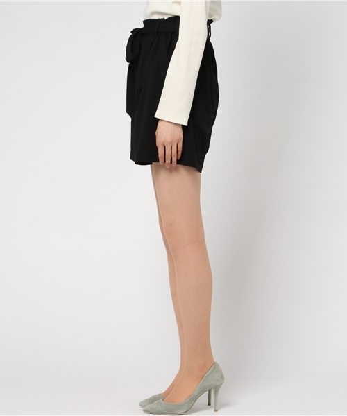 WEGO（ウィゴー）の「WEGO/ハイウエストリボンショートパンツ（その他パンツ・レディース・ホワイト系その他4/オフホワイト/ブラック/インディゴブルー/ピンク/ダークグリーン/レッド/その他1・LARGE/MEDIUM）」の10枚目の写真