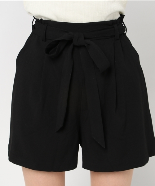 WEGO（ウィゴー）の「WEGO/ハイウエストリボンショートパンツ（その他パンツ・レディース・ホワイト系その他4/オフホワイト/ブラック/インディゴブルー/ピンク/ダークグリーン/レッド/その他1・LARGE/MEDIUM）」の12枚目の写真