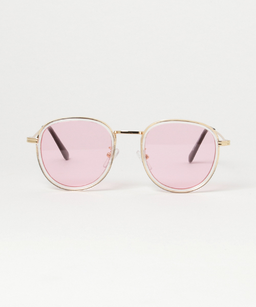 WEGO（ウィゴー）の「WEGO/カラーレンズコンビサングラス（サングラス・メンズ・ピンク/ブルー・FREE）」の3枚目の写真