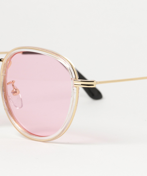 WEGO（ウィゴー）の「WEGO/カラーレンズコンビサングラス（サングラス・メンズ・ピンク/ブルー・FREE）」の5枚目の写真