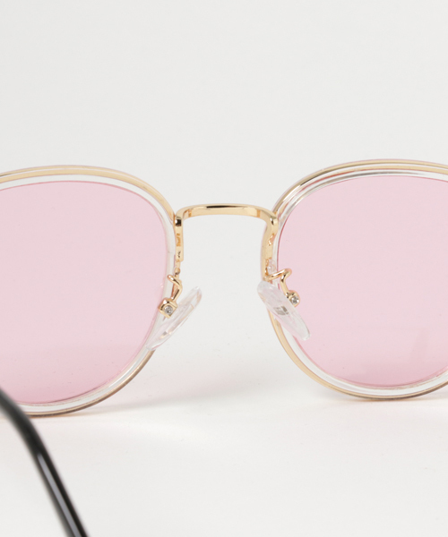 WEGO（ウィゴー）の「WEGO/カラーレンズコンビサングラス（サングラス・メンズ・ピンク/ブルー・FREE）」の6枚目の写真