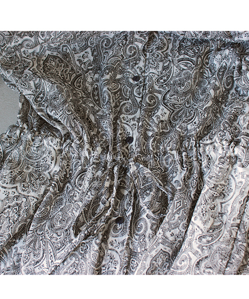 laboratory work（ラボラトリーワーク）の「【繊細な生地感＊】ペイズリーガウンマキシワンピース（ワンピース・レディース・ブラック/ブラウン・MEDIUM）」の15枚目の写真